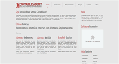 Desktop Screenshot of contabilidadenet.com.br