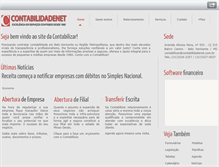 Tablet Screenshot of contabilidadenet.com.br